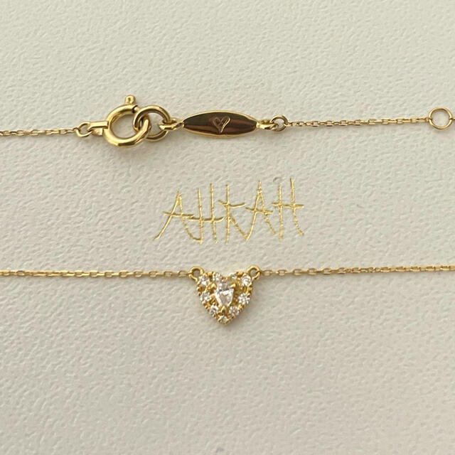 ブランド AHKAH ポワンハートパヴェネックレスの通販 by ♡大売り出し