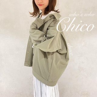 フーズフーチコ(who's who Chico)の🥑¥8690【Chico】オーバージャケット　春ジャケット(ブルゾン)