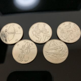 2020年　東京オリンピック　東京五輪　記念硬貨　100円　5種(貨幣)