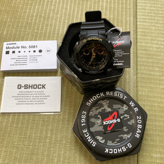 美品　G-SHOCK GA-100 迷彩柄