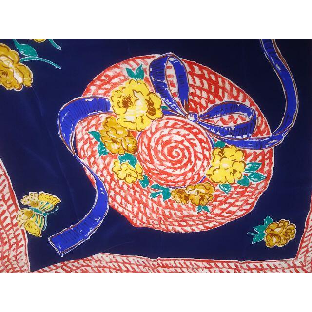 GIVENCHY(ジバンシィ)のスカーフ　GIVENCHY  ジバンシイ（帽子とお花） 86㎝ レディースのファッション小物(バンダナ/スカーフ)の商品写真