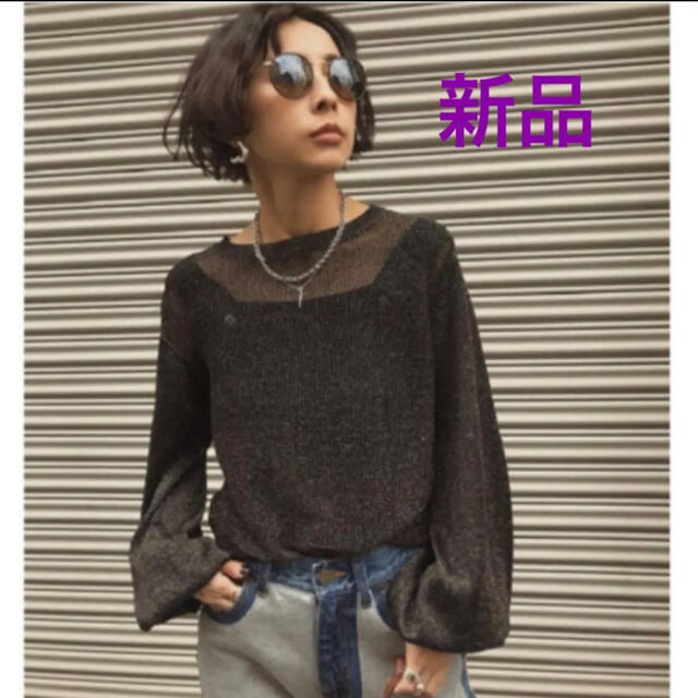 アメリヴィンテージ ★新品タグ付き★ SPARKLE LAME KNITブラック