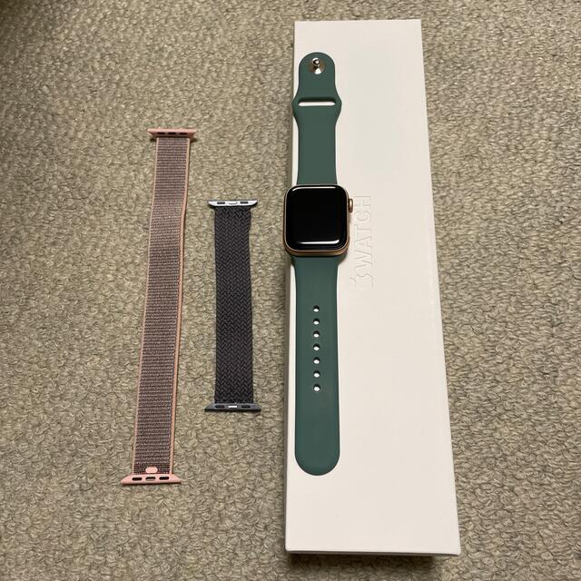 apple watch serise4 40mm cellular gold - その他