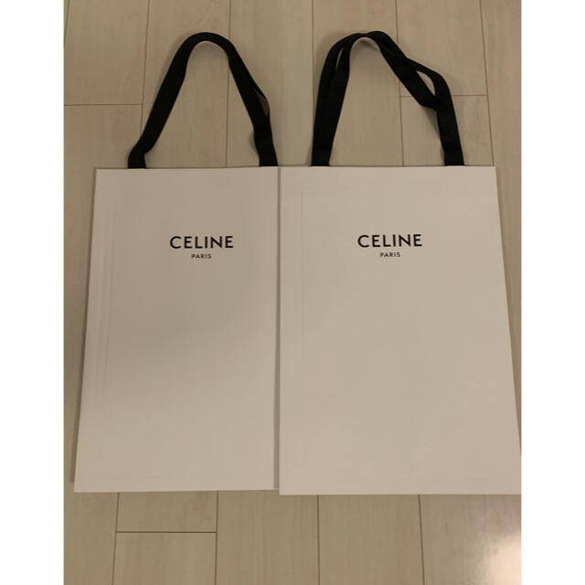 celine(セリーヌ)のセリーヌ　ショップ紙袋　2枚セット レディースのバッグ(ショップ袋)の商品写真