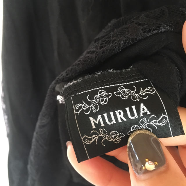 MURUA(ムルーア)のMURUA 切り替えレーストップス レディースのトップス(カットソー(半袖/袖なし))の商品写真