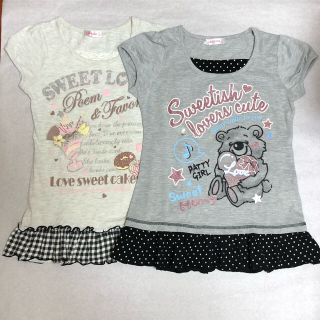 女の子用　子供服(150cm)  半袖　2枚セット　(Tシャツ/カットソー)