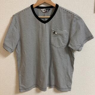Black&White ボーダーカットソー 半袖(Tシャツ/カットソー(七分/長袖))