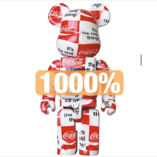 MEDICOMTOY品名BE@RBRICK atmos × Coca-Cola 1000％