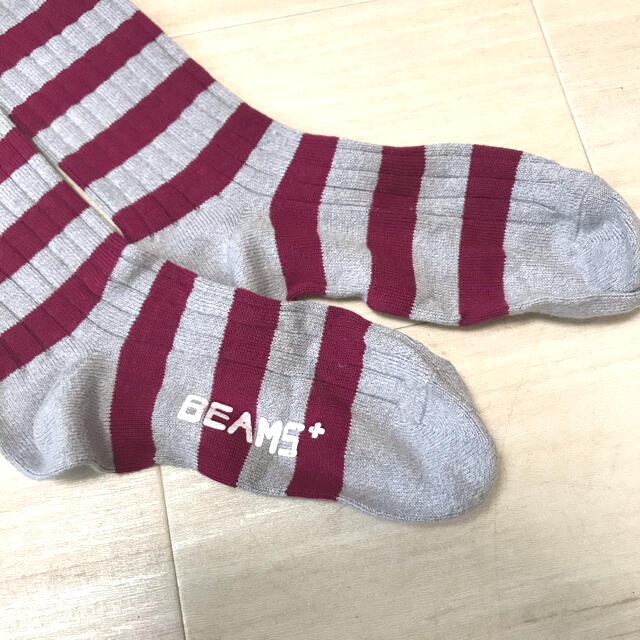 BEAMS(ビームス)のBEAMS + ボーダーソックス  メンズのレッグウェア(ソックス)の商品写真