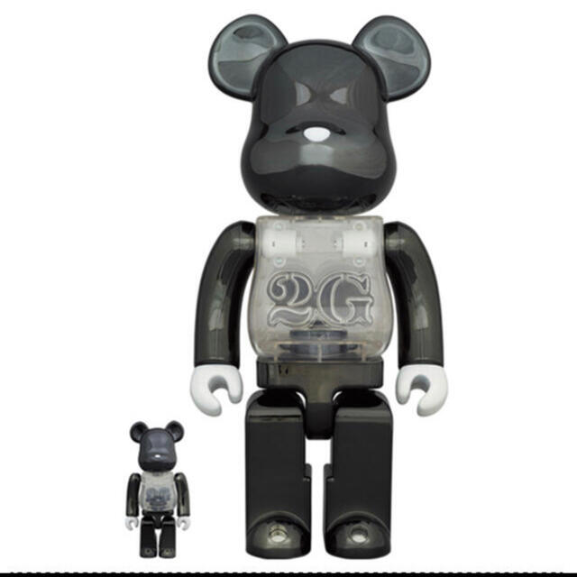 BE@RBRICK 2G BLACK CHROME 100％ & 400％