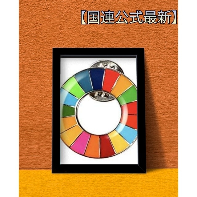 Sdgsバッジ  (国連公式最新仕様 / SDGピンバッチ)丸み仕上げ エンタメ/ホビーのアニメグッズ(バッジ/ピンバッジ)の商品写真