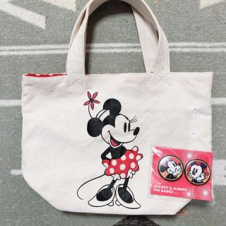 ディズニー(Disney)のDisney ディズニー　ミニー　キャンバストートバッグ　ハンドバッグ(トートバッグ)