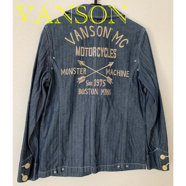 バンソン VANSON  デニム　ジャケット  S