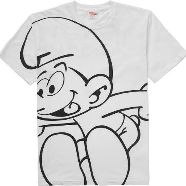 supreme smurfs tee XL スマーフTシャツ/カットソー(半袖/袖なし)