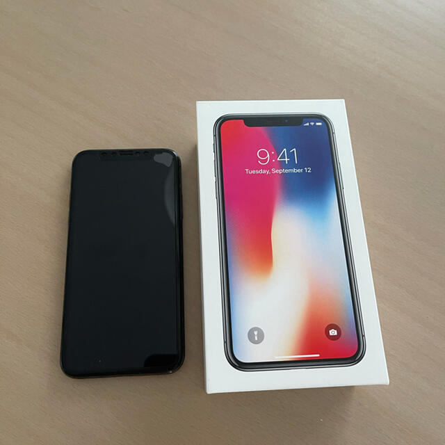 iPhonex space gray 256gb  SoftBank ジャンクスマートフォン/携帯電話