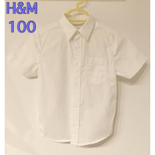 エイチアンドエム(H&M)の【H&M】半袖シャツ 100 白 キッズ(ブラウス)