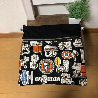 スヌーピー(SNOOPY)のフライングエース　スヌーピ　ダブルファスナーポーチ　サコッシュ　かわいい(ポーチ)