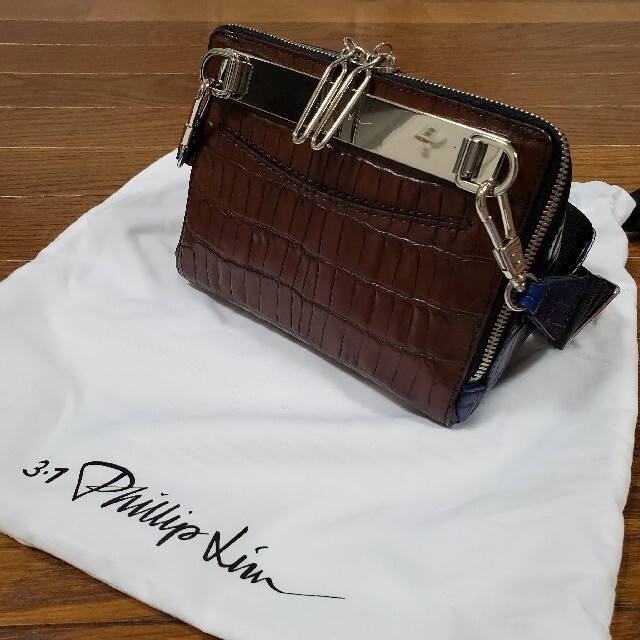 3.1 Phillip Lim(スリーワンフィリップリム)のACO様専用【3.1Phillip lim】型押しショルダーバッグ☆美品!!! レディースのバッグ(ショルダーバッグ)の商品写真