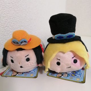 シュウエイシャ(集英社)のONE PIECE ムギムギ おてだま サボ エース タグ つき 麦わらストア(ぬいぐるみ)