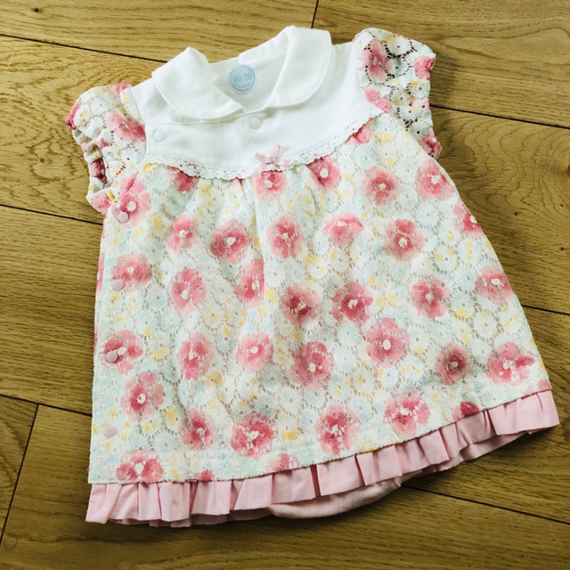 Combi mini(コンビミニ)の☆新品 未使用☆ コンビミニ ワンピース 60-70 キッズ/ベビー/マタニティのベビー服(~85cm)(ワンピース)の商品写真