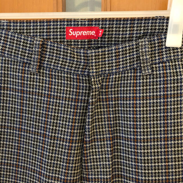 Supreme work pant grey plaid 34