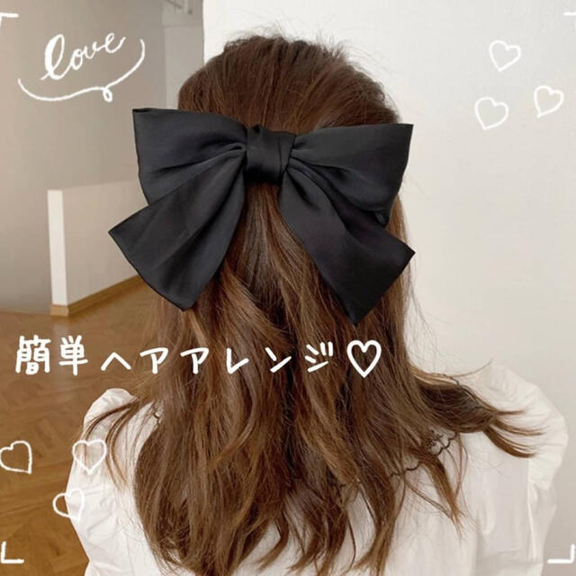 即購入可 リボンバレッタ ビッグリボン ヘアアクセ ヘアアレンジ プチプラの通販 By 本日22時迄限定セール まめ S Shop ラクマ