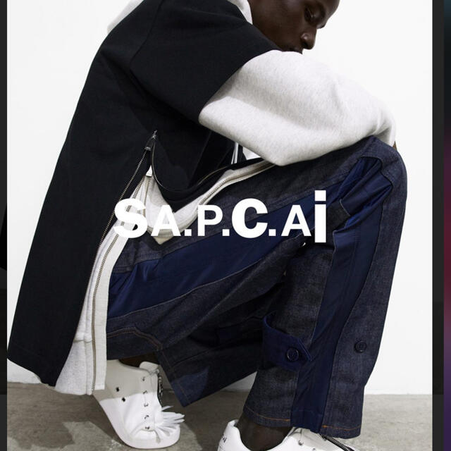 sacai(サカイ)のsacai apc デニムパンツ サイズ1 メンズのパンツ(デニム/ジーンズ)の商品写真