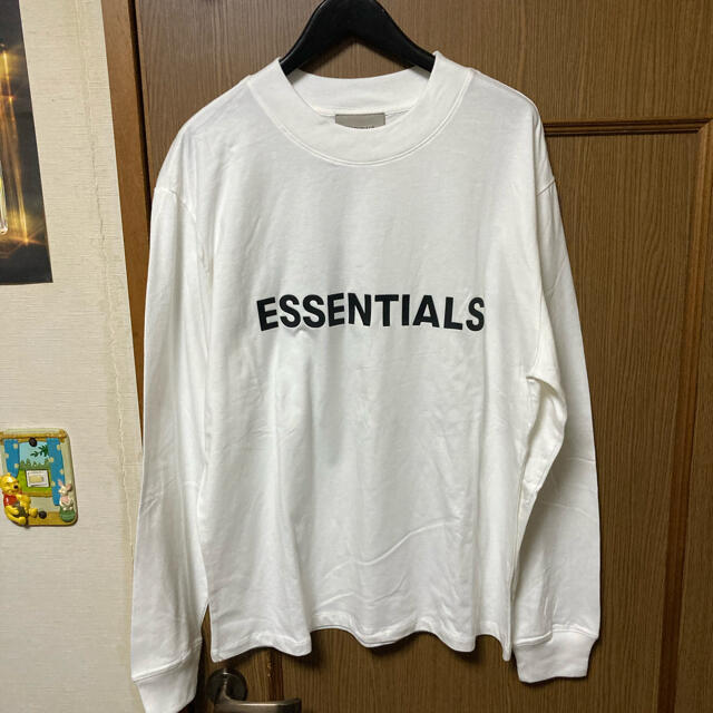 Tシャツ/カットソー(七分/長袖)新品　ESSENTIALS ロンT ホワイト