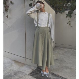 アメリヴィンテージ(Ameri VINTAGE)のアメリヴィンテージ  RING DOT JUMPERSKIRT(ロングスカート)