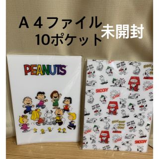 スヌーピー(SNOOPY)のスヌーピー　クリアファイル　１０ポケット　PEANUTS(クリアファイル)