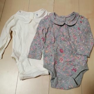 ベビーギャップ(babyGAP)のbabyGAP　ボディシャツ　2点セット　襟つき(ロンパース)