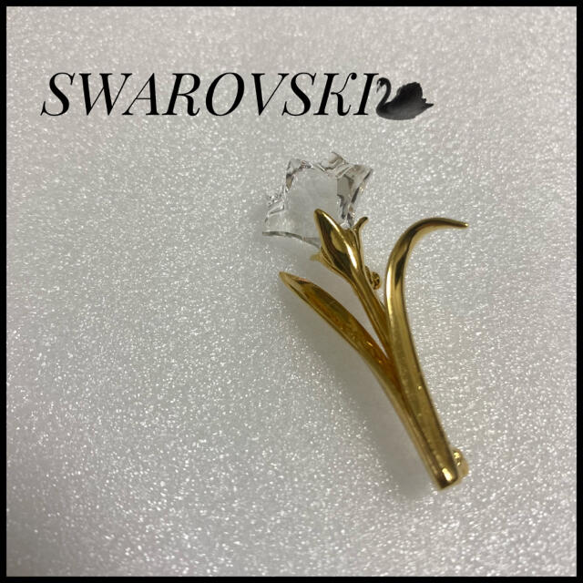 SWAROVSKI スワロフスキー ストーン花ブローチ