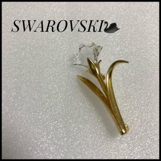 スワロフスキー(SWAROVSKI)のSWAROVSKI スワロフスキー ストーン花ブローチ(ブローチ/コサージュ)