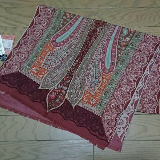 エトロ(ETRO)のETRO エトロ ペイズリー柄 ウールシルクスカーフ(バンダナ/スカーフ)