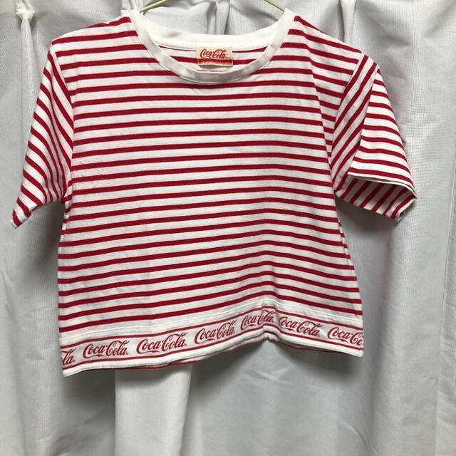 Coca・cola ボーダー Tシャツ Ｆ レディースのトップス(Tシャツ(半袖/袖なし))の商品写真