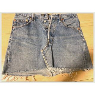 リーバイス(Levi's)のLEVI’S 501 スカート カットオフ W28(ミニスカート)