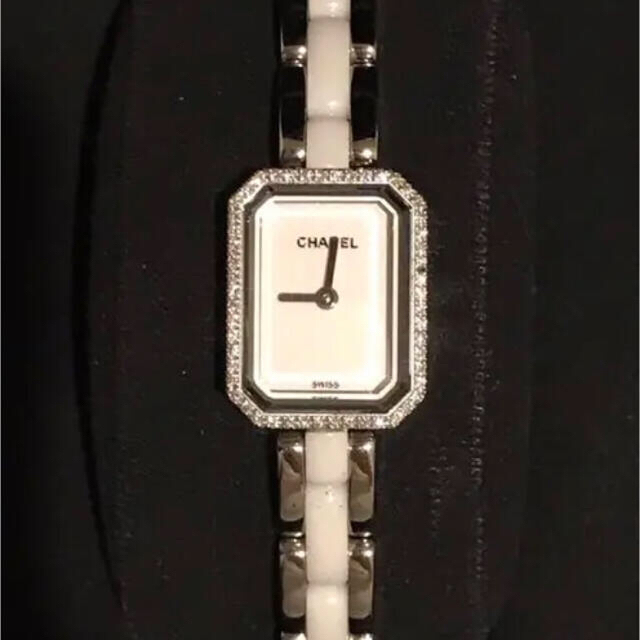 シャネル プルミエール セラミック ダイヤ ホワイト 時計 正規購入 証明書有型番