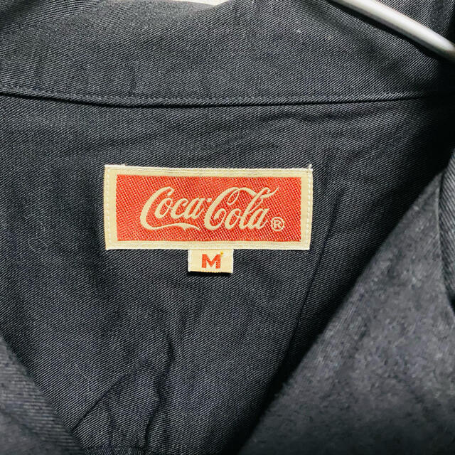 一点物　90年代vintage Coca-Cola コカコーラ　刺繍ロゴ　シャツ