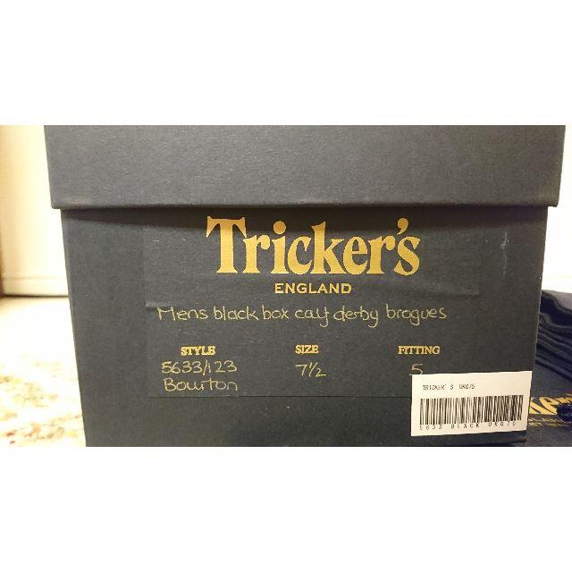 Trickers(トリッカーズ)の【新品】トリッカーズUK7.5 ブラックTricker's バートン メンズの靴/シューズ(ドレス/ビジネス)の商品写真