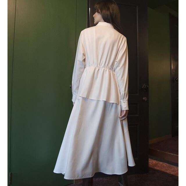 CISLYS asymmetry design shirt dress - ロングワンピース/マキシ