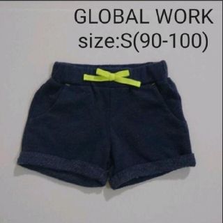 グローバルワーク(GLOBAL WORK)のGLOBAL WORK パンツ size:S(90-100)ブルー(パンツ/スパッツ)