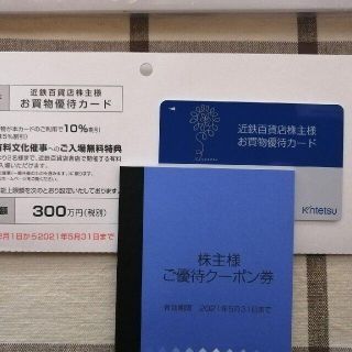 キンテツヒャッカテン(近鉄百貨店)の近鉄百貨店 10％割引 株主優待カード (利用限度:300万円まで) 男性名義(ショッピング)