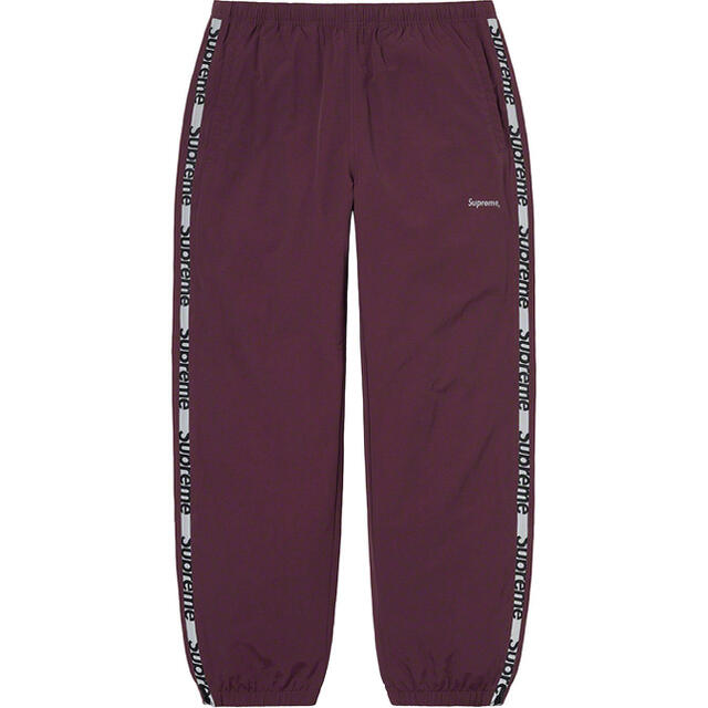 紫 XL Supreme Reflective Zip Track Pant