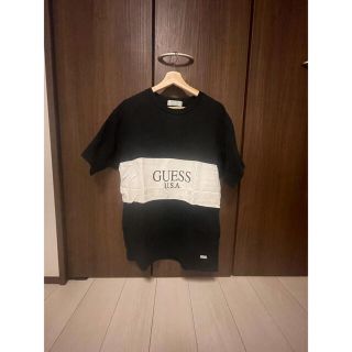 ゲス(GUESS)のGUESS ゲス　グリーンレーベル　ブラック　Tシャツ　S M オーバーサイズ(Tシャツ/カットソー(半袖/袖なし))