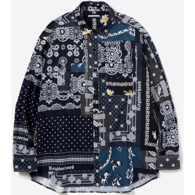 ネイバーフッド 21ss BANDANA C SHIRT LS バンダナシャツ ファッション