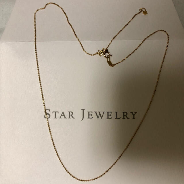 STAR JEWELRY(スタージュエリー)のスタージュエリー　K18YGチェーンネックレス　４５センチ　スライドアジャスター レディースのアクセサリー(ネックレス)の商品写真