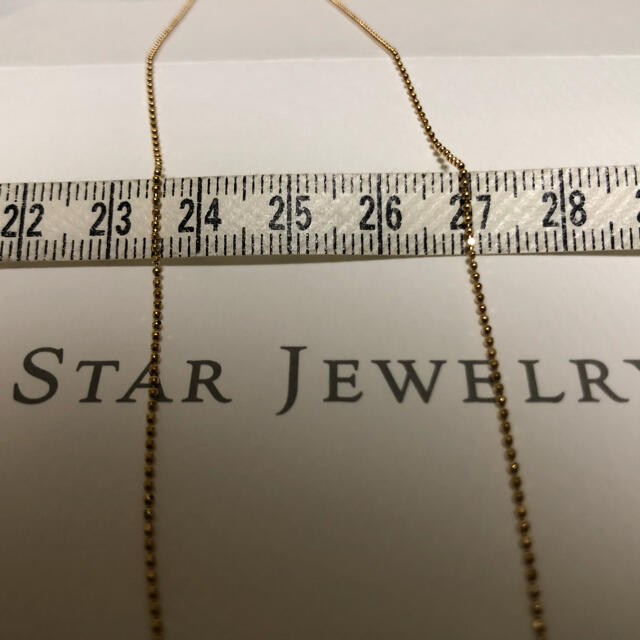 STAR JEWELRY(スタージュエリー)のスタージュエリー　K18YGチェーンネックレス　４５センチ　スライドアジャスター レディースのアクセサリー(ネックレス)の商品写真
