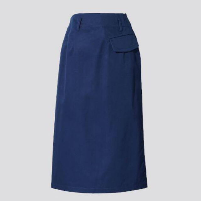 UNIQLO(ユニクロ)の【新品】UNIQLO　＋J　コットンリネンラップスカート　（ブルー） レディースのスカート(ロングスカート)の商品写真
