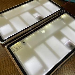 LED字光式照明器具 字光式ナンバー  中古品(車外アクセサリ)