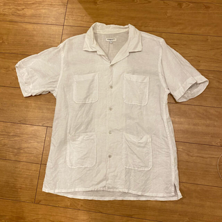 エンジニアードガーメンツ(Engineered Garments)のエンジニアードガーメンツ半袖4ポケットシャツ.White-M状態良好(シャツ)